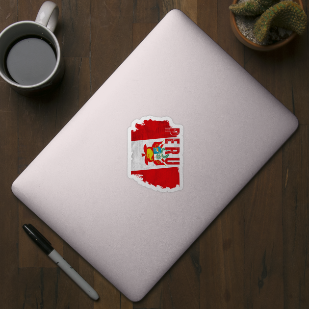 Peru flag, peruvian flag by eka123